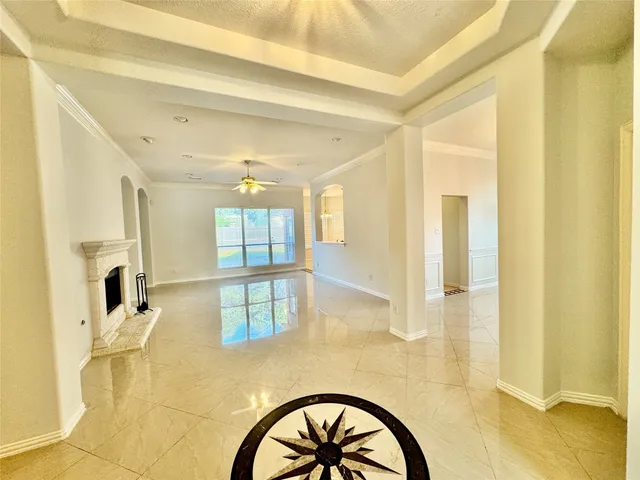 a very nice looking room with a large window