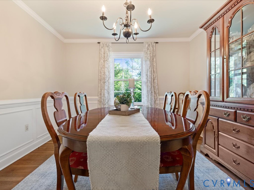5309 Rock Harbour Road Midlothian, VA 23112 - Photo 20 of 47 a view of a dining room with furniture window and outside view