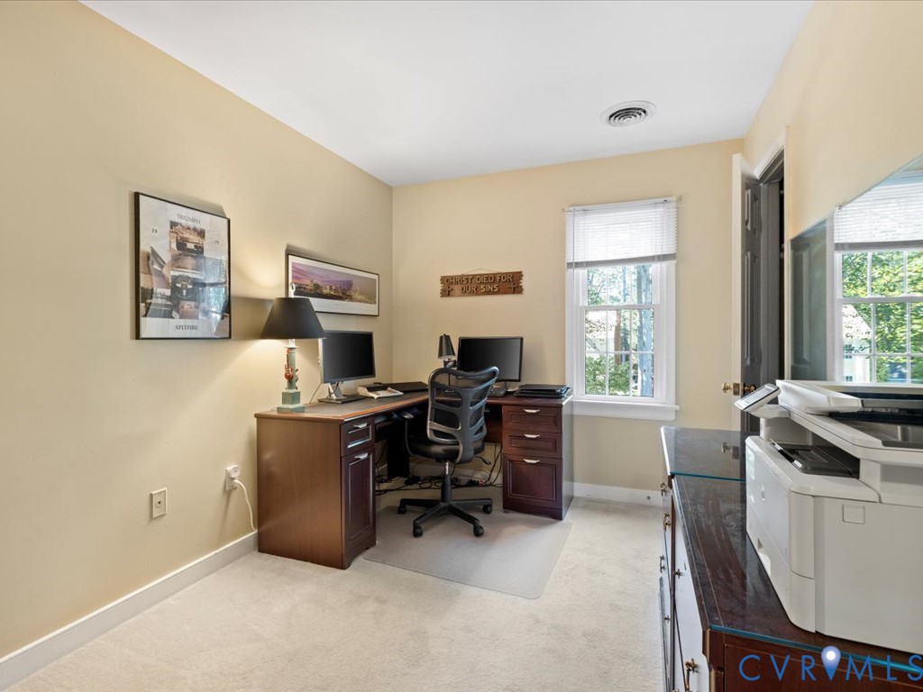 5309 Rock Harbour Road Midlothian, VA 23112 - Photo 27 of 47 a view of a workspace with furniture and a window