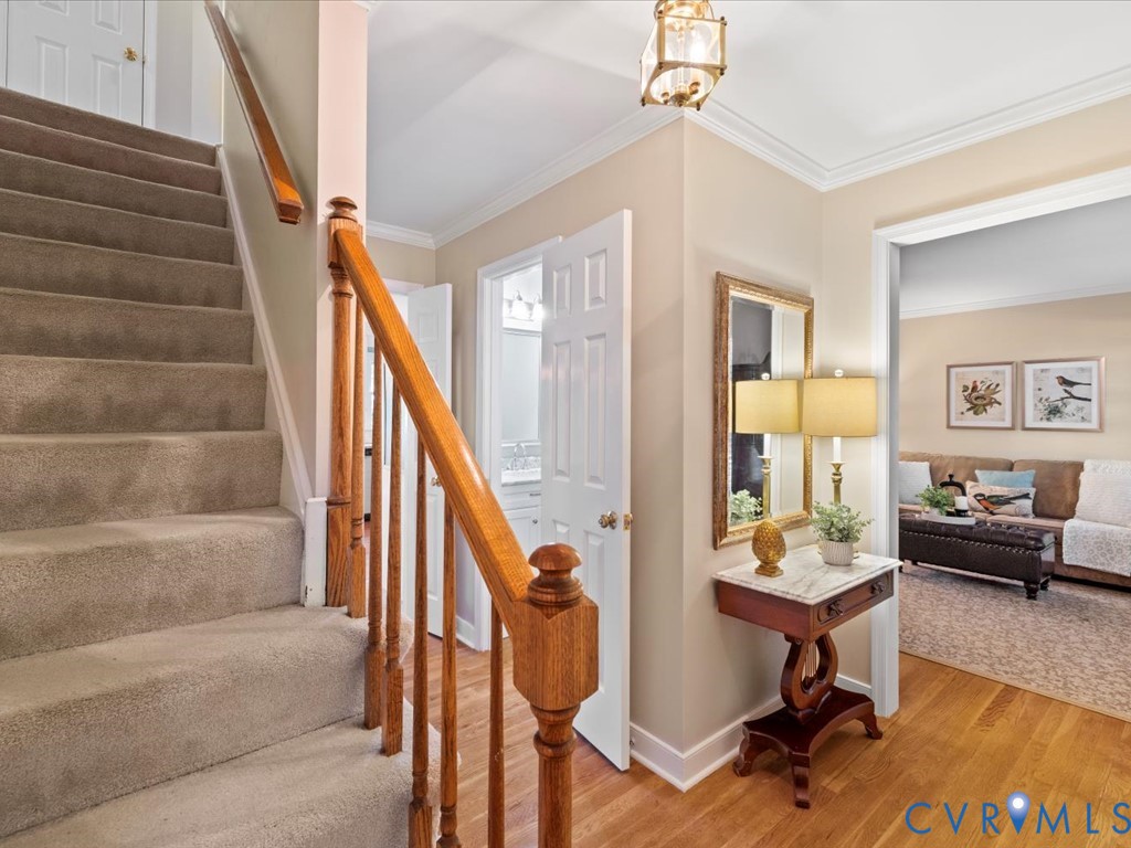 5309 Rock Harbour Road Midlothian, VA 23112 - Photo 6 of 47 a view of entryway livingroom and hall