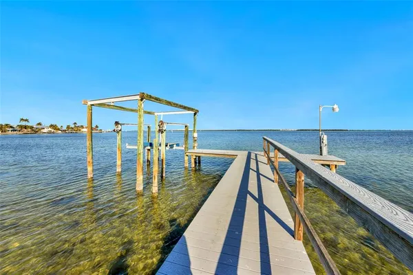 a view of a lake with a outdoor space