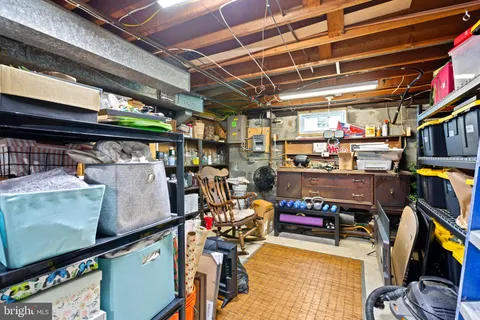 a view of storage and utility room