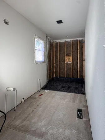 a view of a yard with trees