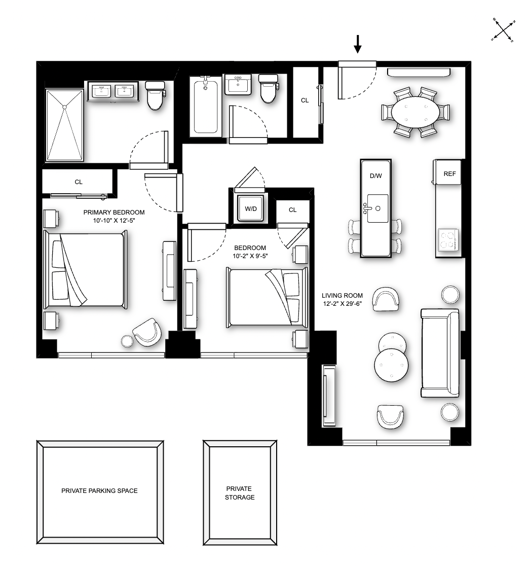98 Front Street, Unit J9 Brooklyn, NY 11201 - Photo 18 of 18 Floor Plan