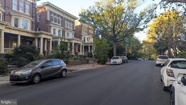 a car parked on the side of a street