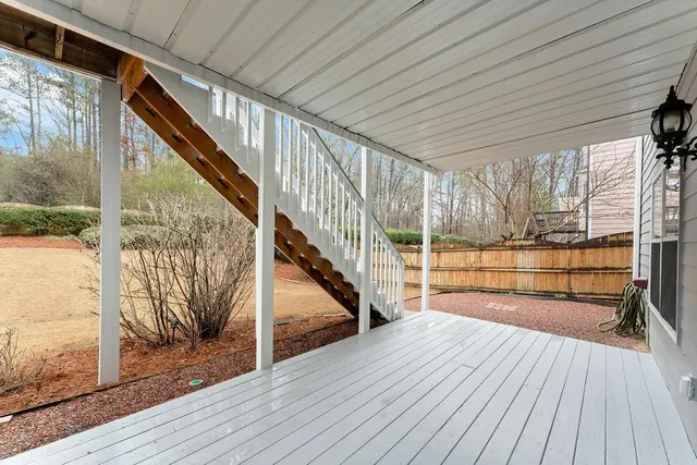 a view of a house with a patio