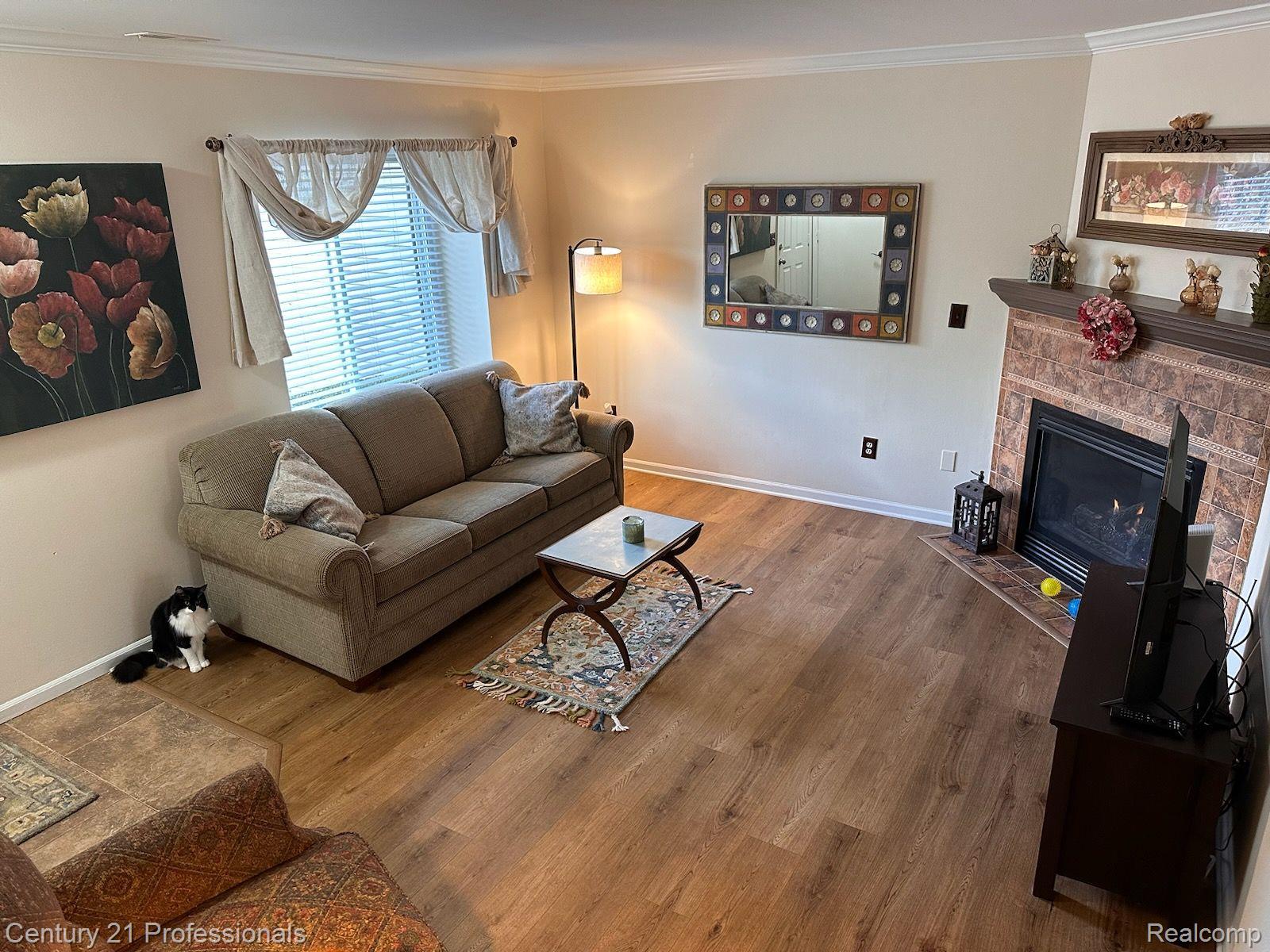 1650 River View Drive, Unit #38 Rochester, MI 48309 - Photo 2 of 33 Living Room with luxury vinyl flooring