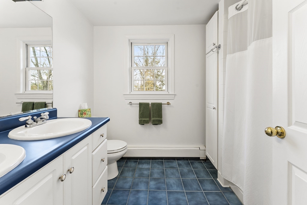 1052 Greendale Avenue Needham, MA 02492 - Photo 26 of 42 a bathroom with a sink a toilet and shower