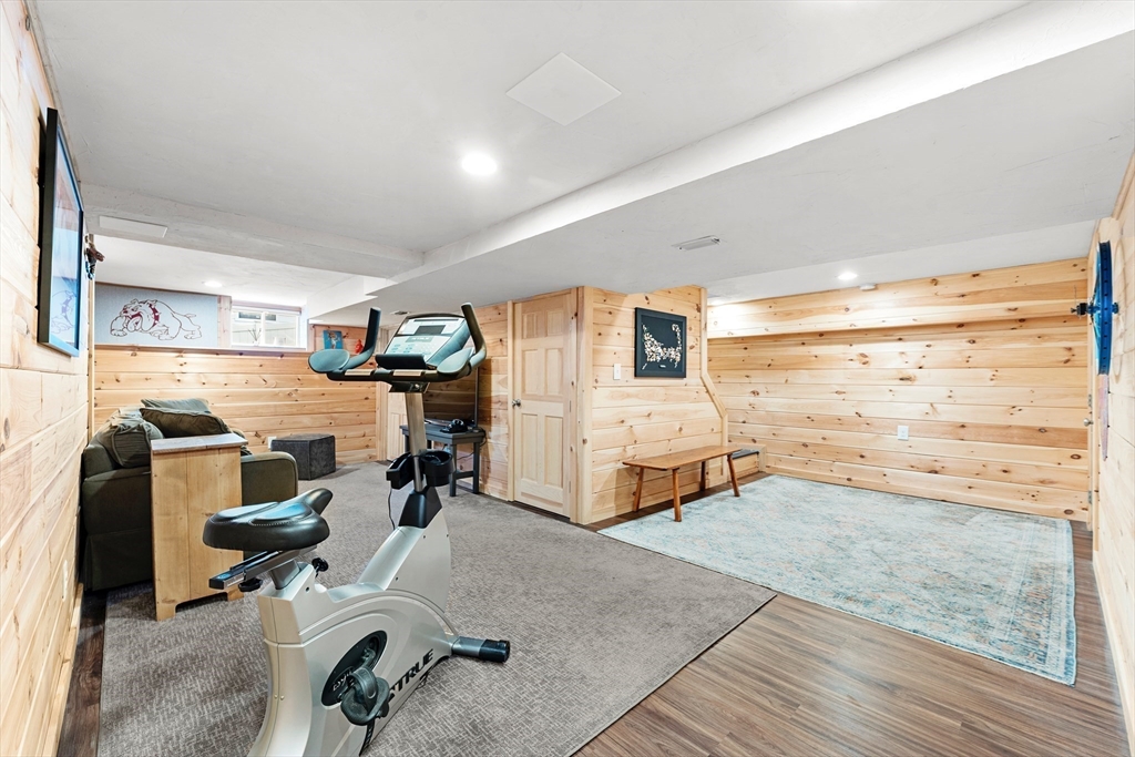 1052 Greendale Avenue Needham, MA 02492 - Photo 28 of 42 a view of a room with gym equipment