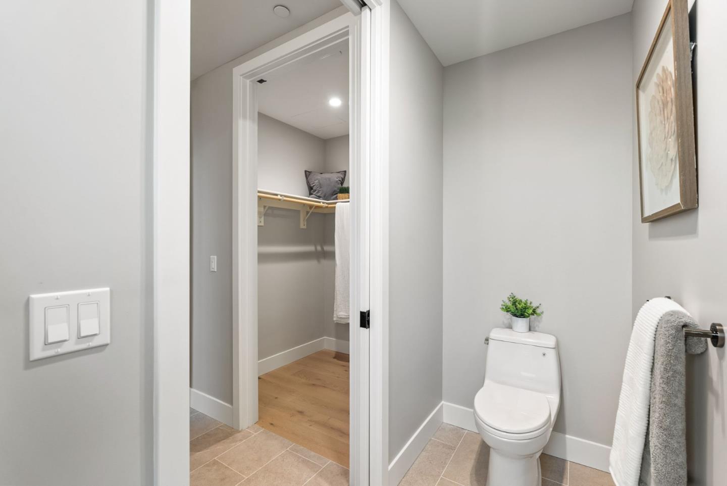 229 Hope Street Mountain View, CA 94041 - Photo 36 of 53 a bathroom with a toilet and a shower