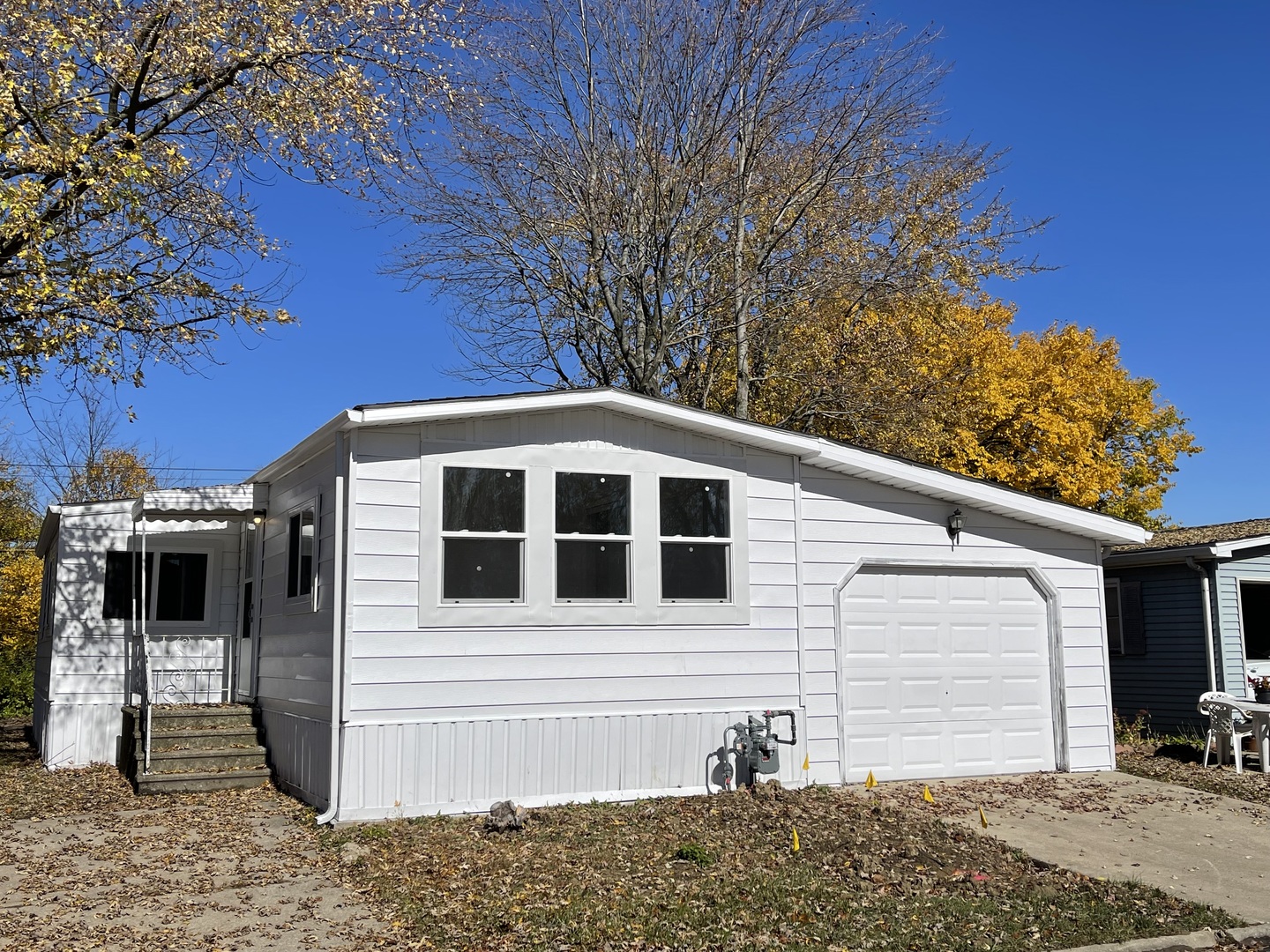a front view of a house
