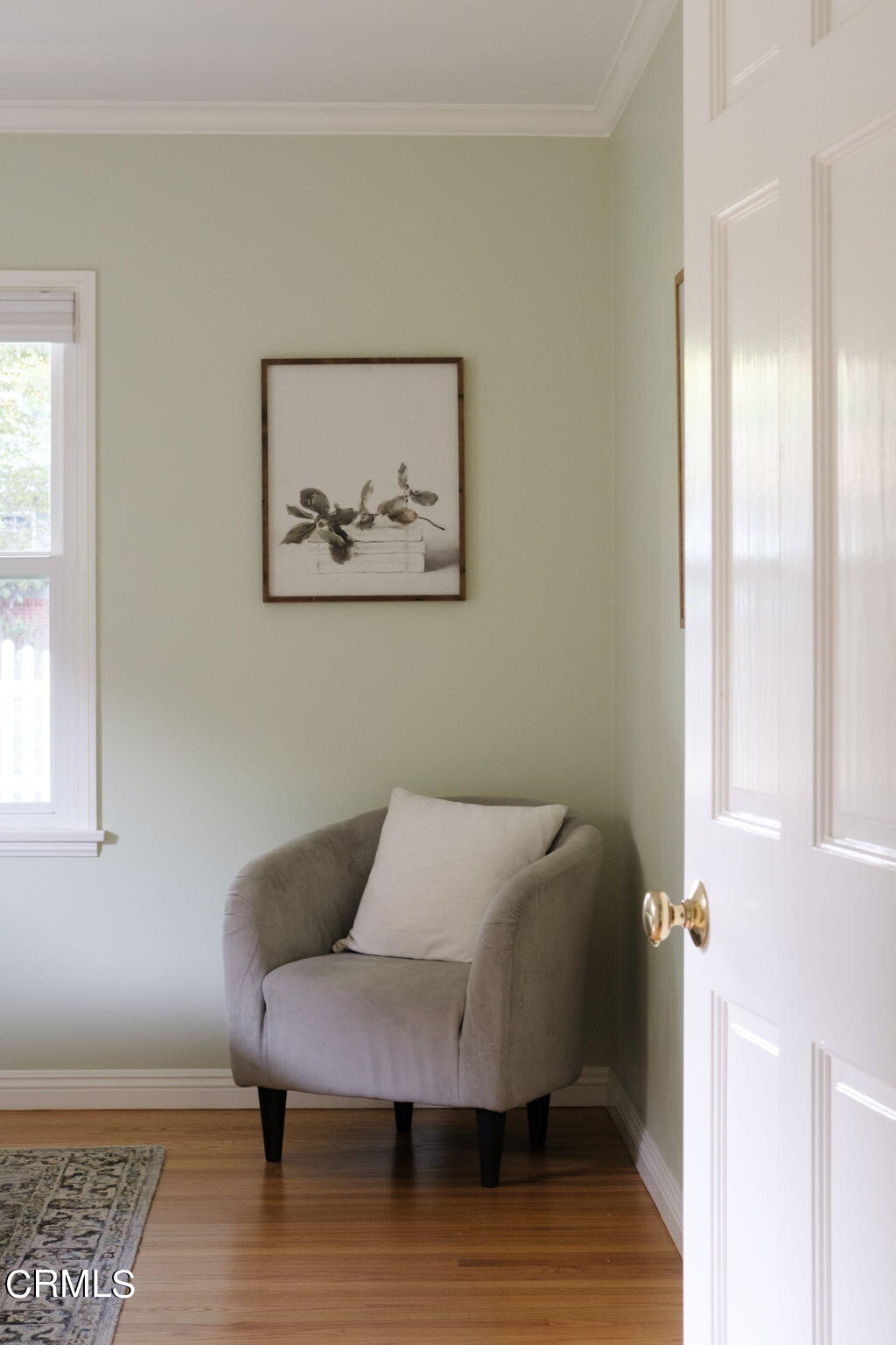 2242 Brigden Road Pasadena, CA 91104 - Photo 23 of 32 a view of a bedroom with furniture and wooden floor