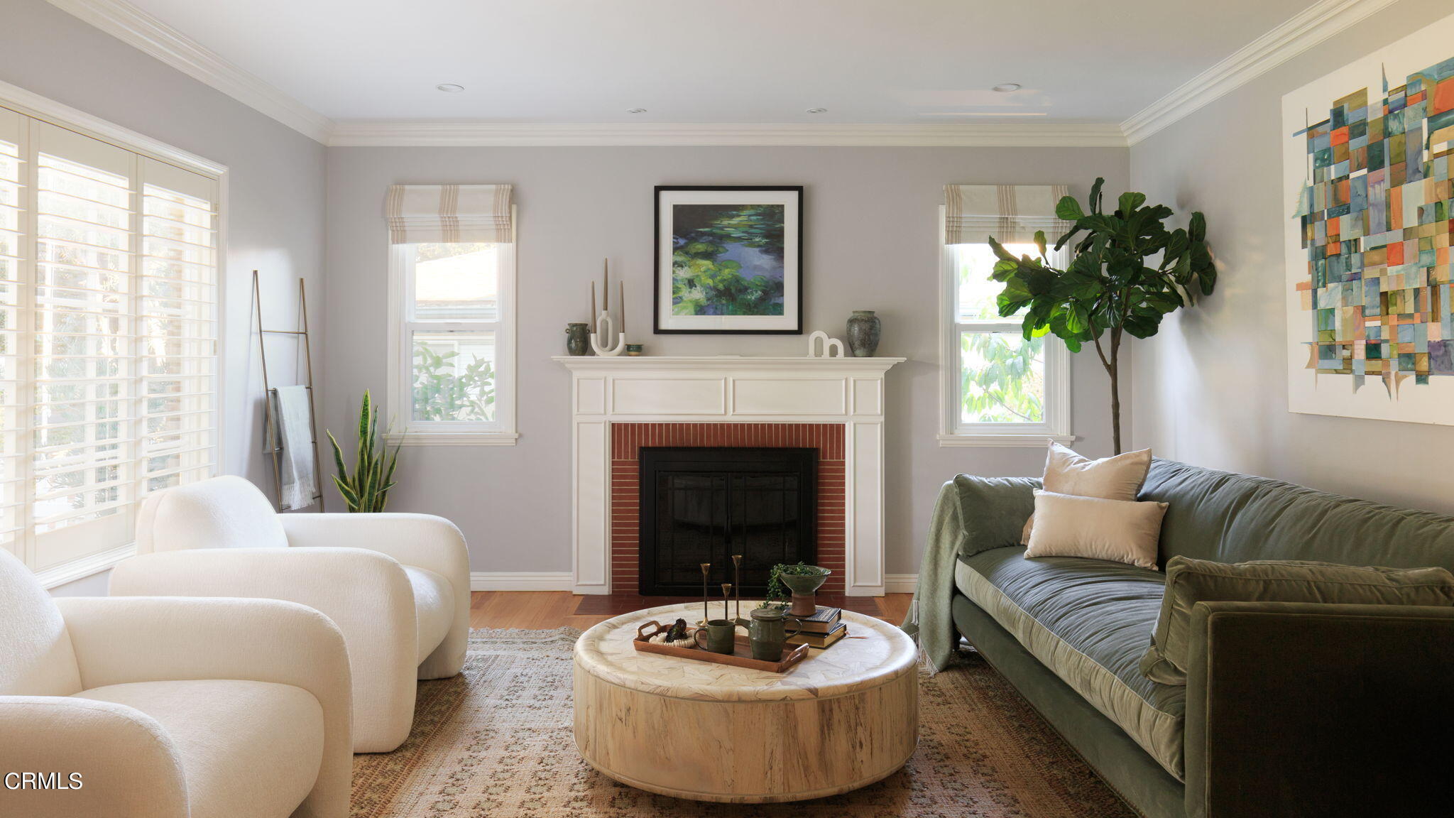2242 Brigden Road Pasadena, CA 91104 - Photo 5 of 32 a living room with furniture and a fireplace