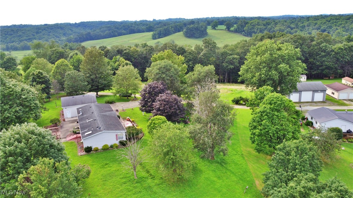 61691 Wintergreen Road Lore City, OH 43755 - Photo 7 of 50 Drone / aerial view of a heavily wooded area