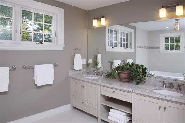 116 Oxford Road Newton, MA 02459 - Photo 8 of 9 a bathroom with a granite countertop sink mirror and window