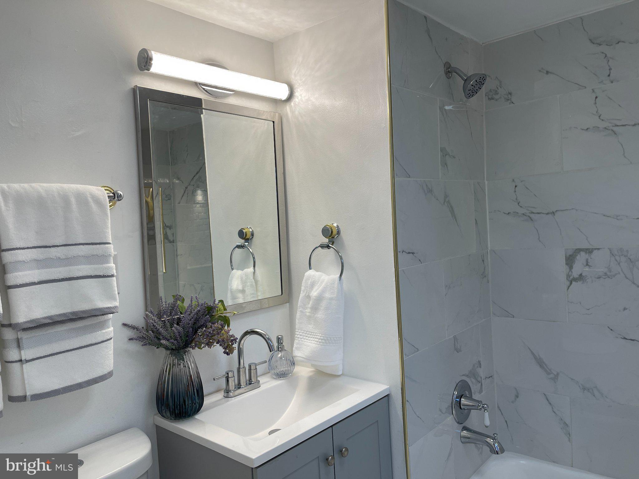 3712 West Cold Spring Lane Baltimore, MD 21215 - Photo 10 of 39 Modern bathroom with elegant finishes.