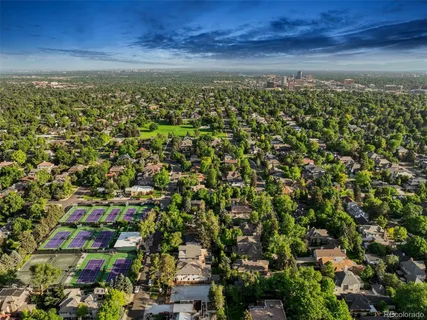 a bird view of multi story residential apartment building