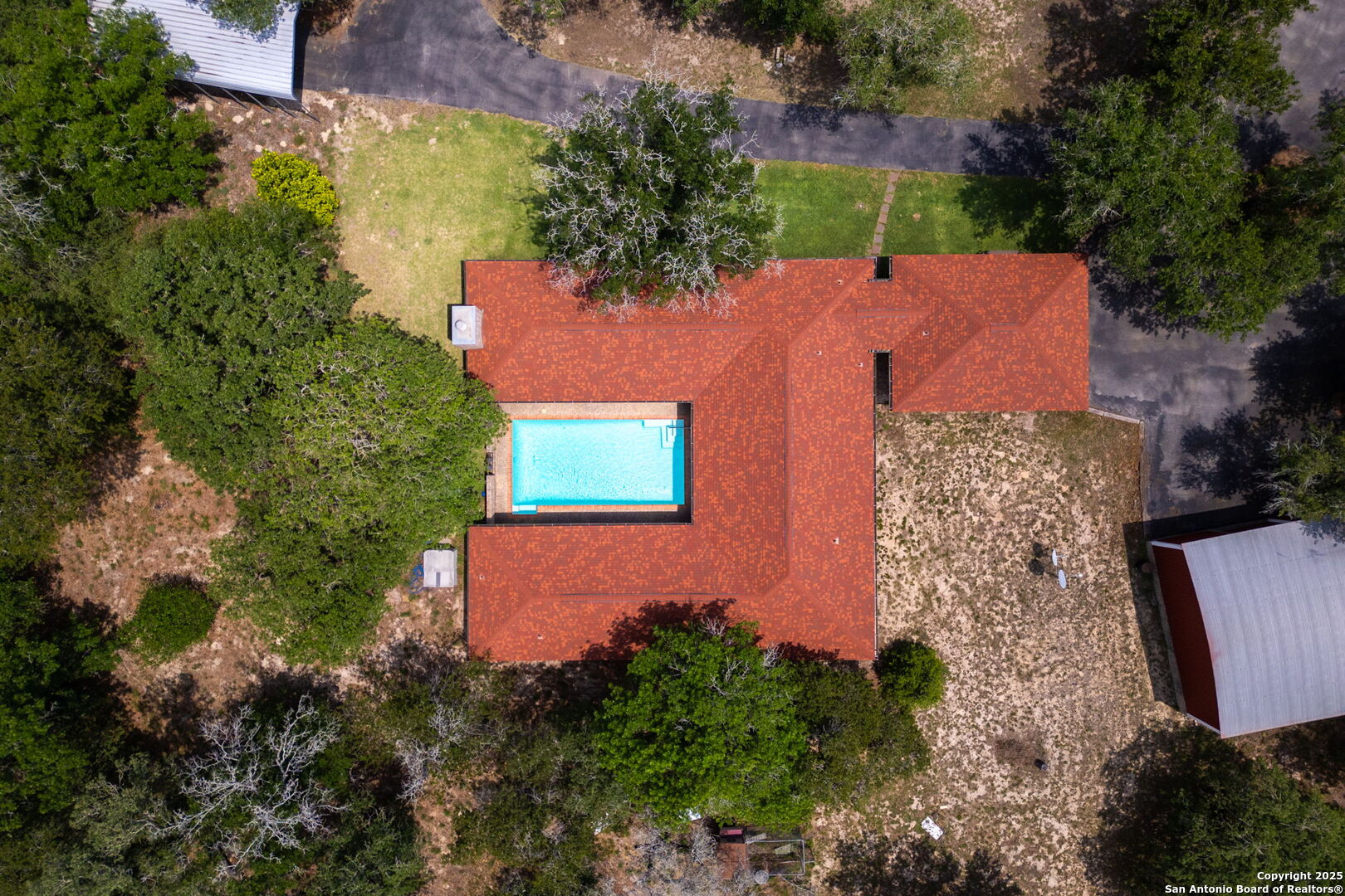 188 Guadalupe Ranch Lane Seguin, TX 78155 - Photo 6 of 40 an aerial view of house with yard