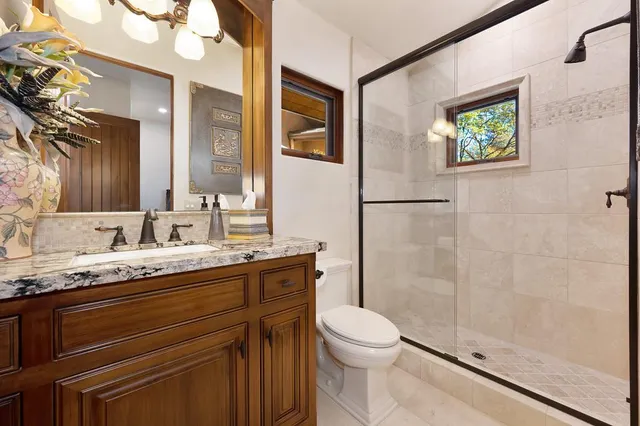 a view of workspace with wooden floor windows
