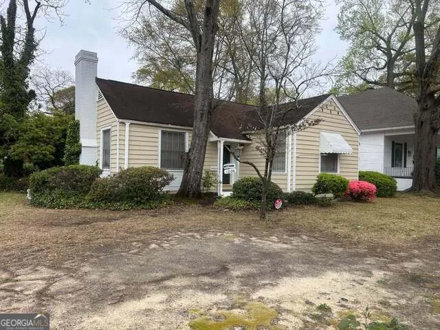 a view of a house with a patio