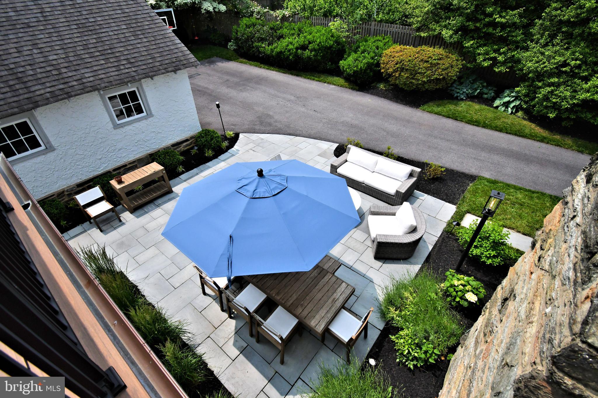 19 Croton Road Wayne, PA 19087 - Photo 42 of 64 View of Courtyard from Terrace