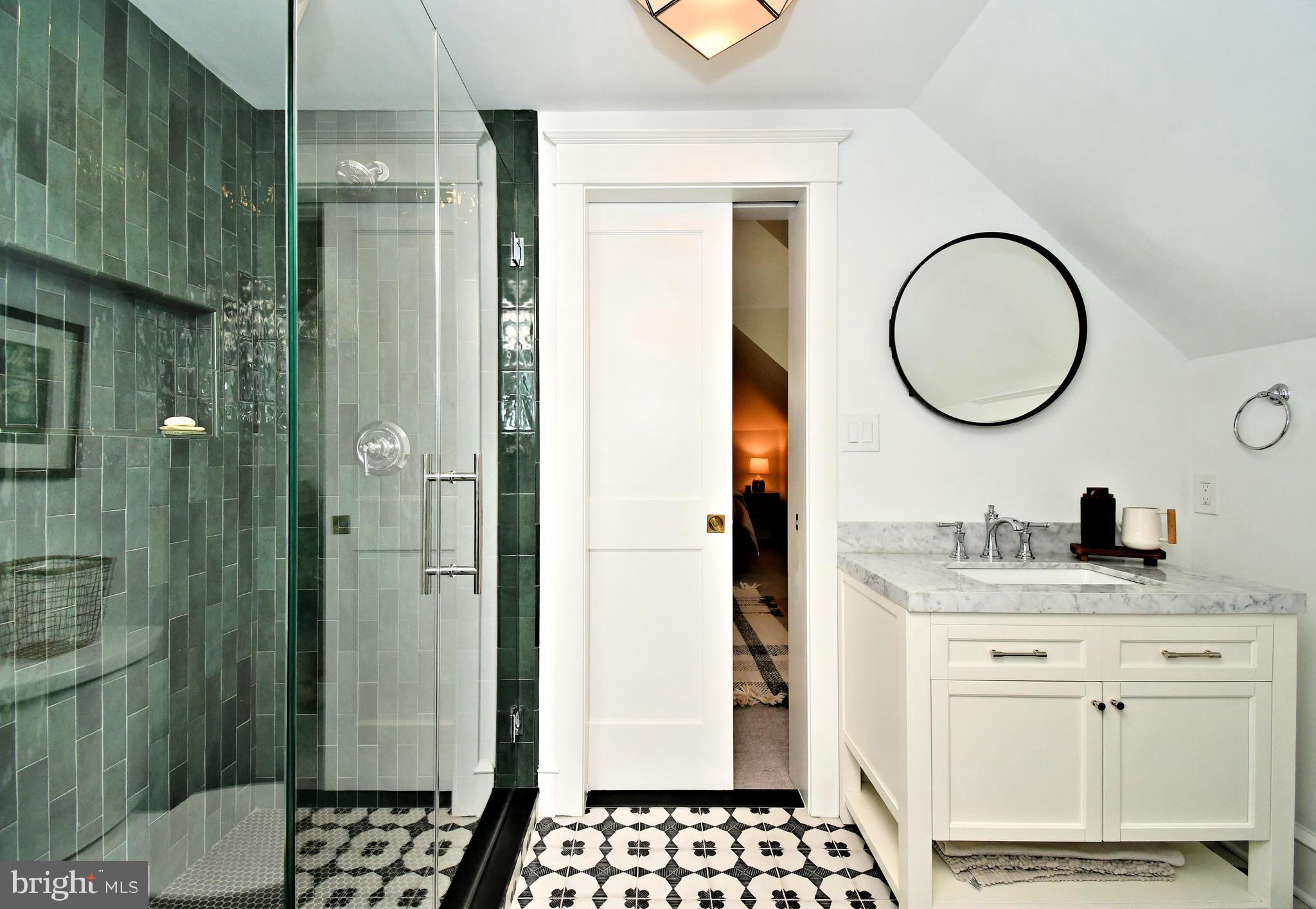 19 Croton Road Wayne, PA 19087 - Photo 51 of 64 Moroccan Floor Tile & Pocket Door