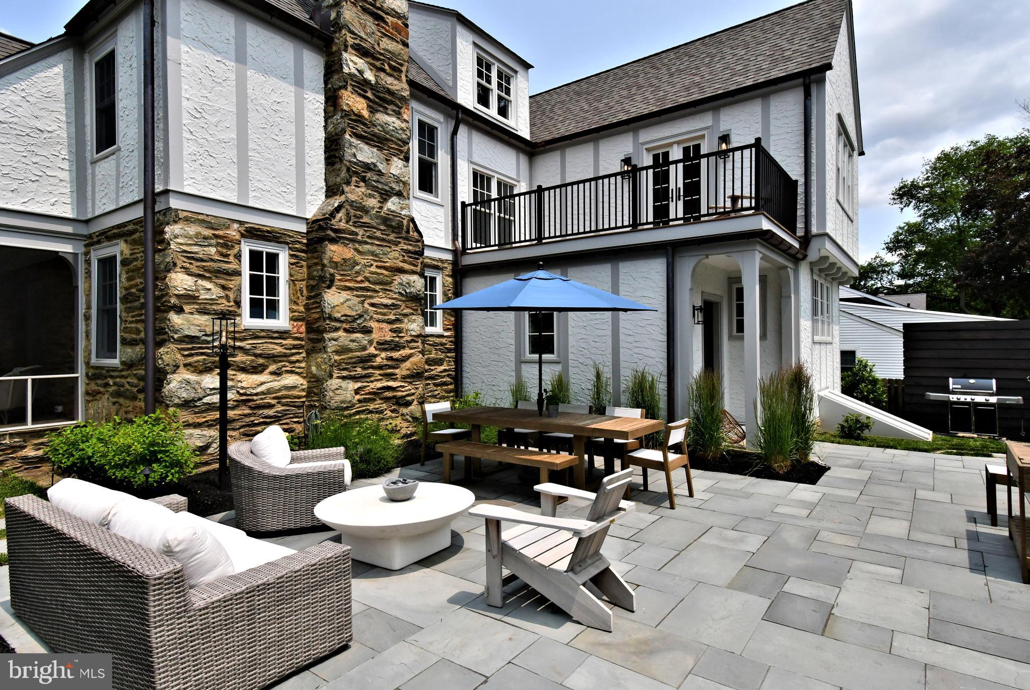 19 Croton Road Wayne, PA 19087 - Photo 57 of 64 Blue stone Patio & Terrace above