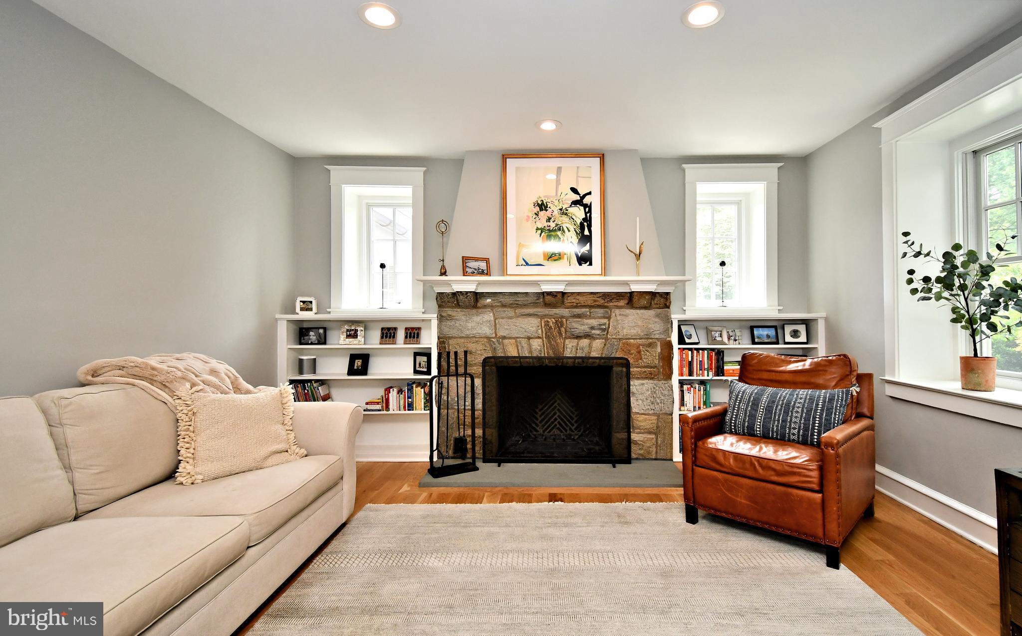 19 Croton Road Wayne, PA 19087 - Photo 9 of 64 Stone Fireplace with rebuilt interior