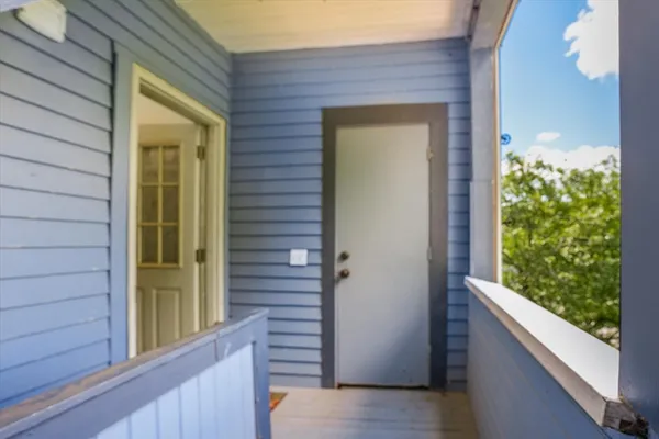 a view of front door