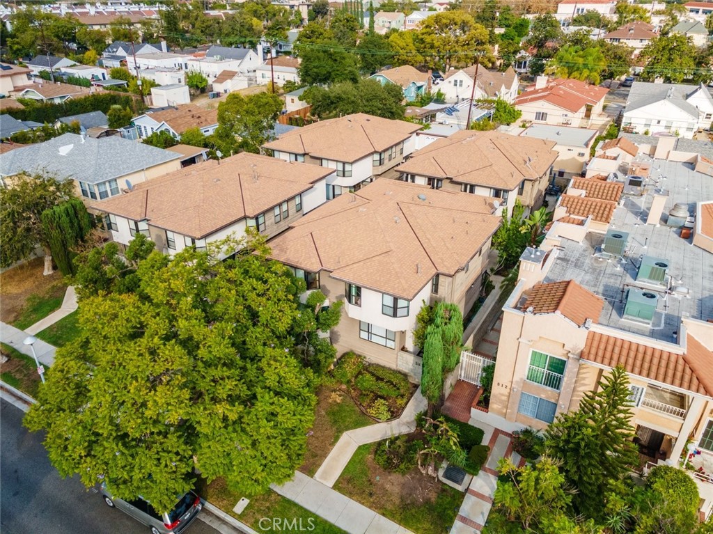 514 North Isabel Street, Unit C Glendale, CA 91206 - Photo 35 of 36 an aerial view of residential houses with outdoor space and street view