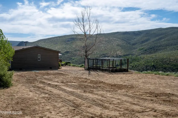 a view of a bunch of trees in a field