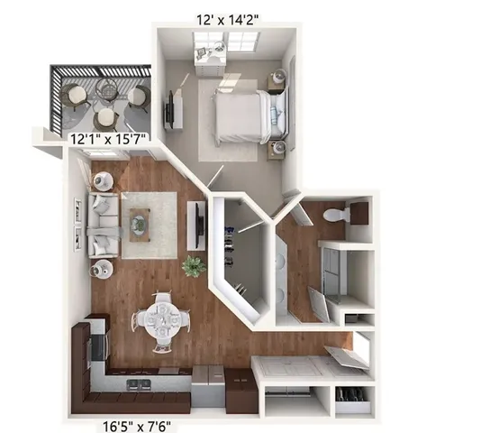 view of living room with furniture and rug