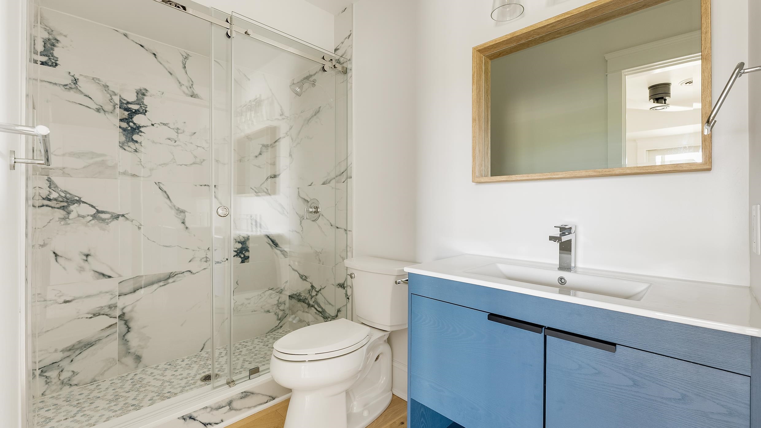 2701 Landis Avenue, Unit B SOUTH Sea Isle City, NJ 08243 - Photo 27 of 34 a bathroom with a sink a toilet and shower