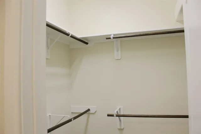 a close view of closet