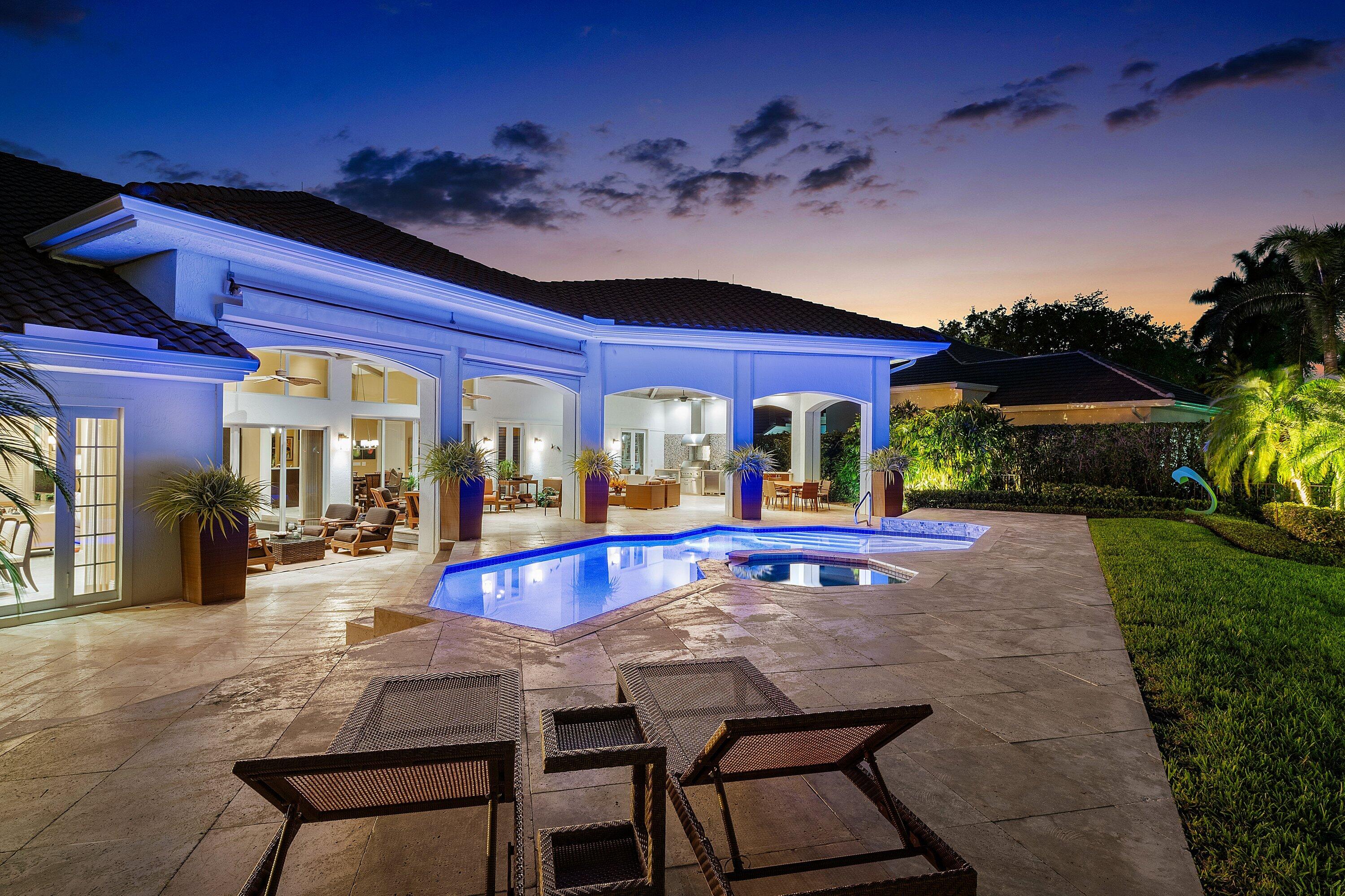 7210 Ayrshire Lane Boca Raton, FL 33496 - Photo 60 of 63 Rear at Dusk