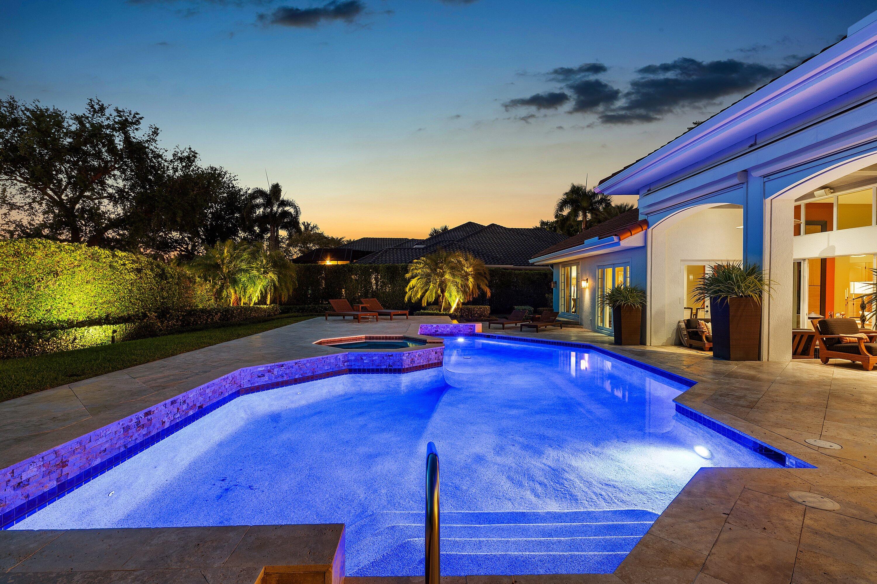 7210 Ayrshire Lane Boca Raton, FL 33496 - Photo 62 of 63 Rear at Dusk