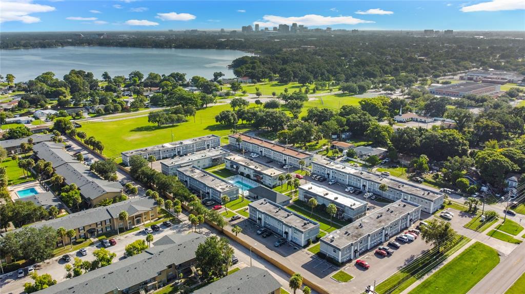 2753 L B McLeod Road, Unit D Orlando, FL 32805 - Photo 45 of 48 an aerial view of a residential houses with outdoor space