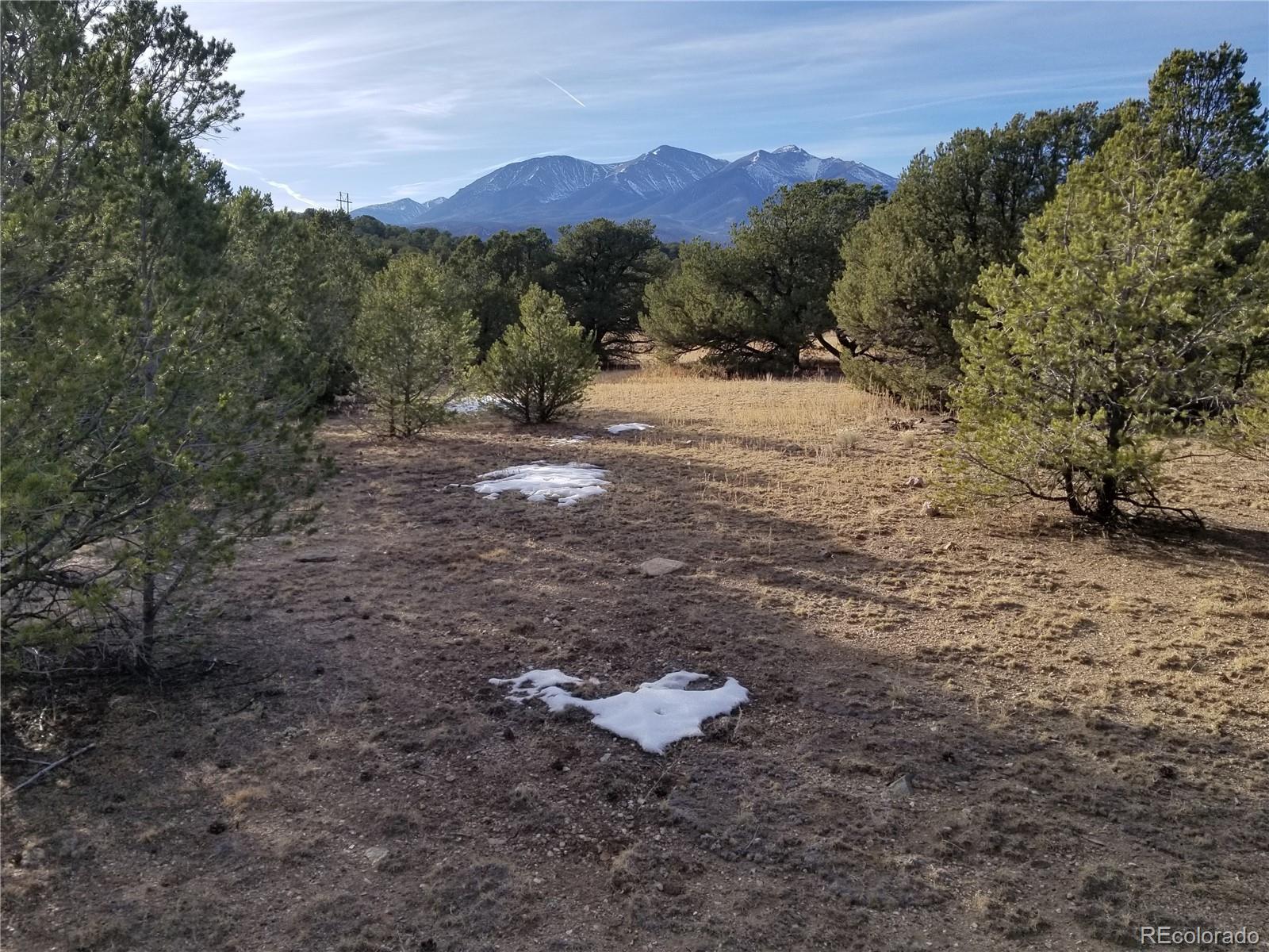 10764 Sawatch Range Road Salida, CO 81201 - Photo 18 of 36 a view of a dry field with lots of trees in the background