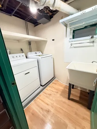 a room with storage and utility