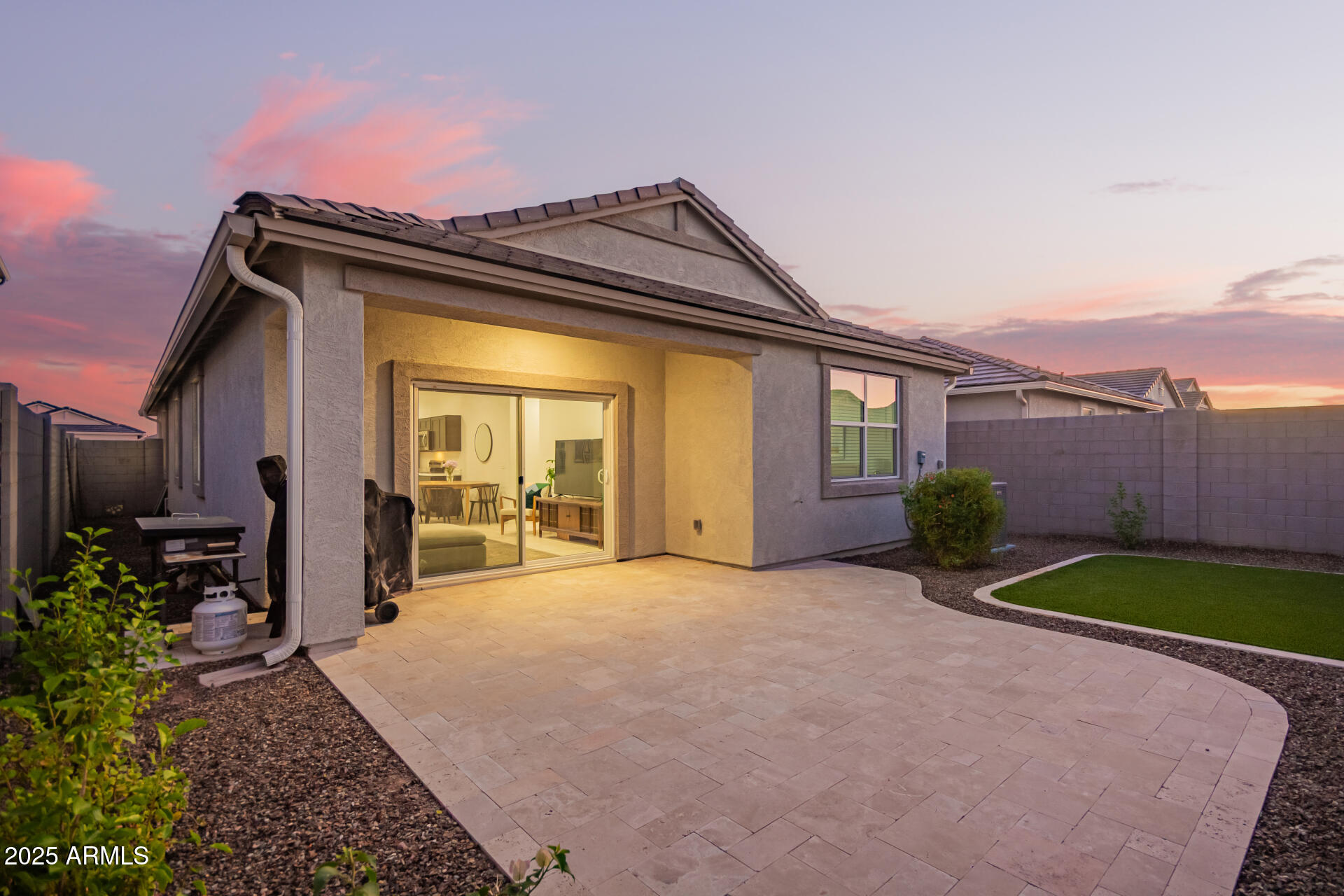 3274 West Stradling Avenue Apache Junction, AZ 85120 - Photo 35 of 35 a view of a house with backyard and porch