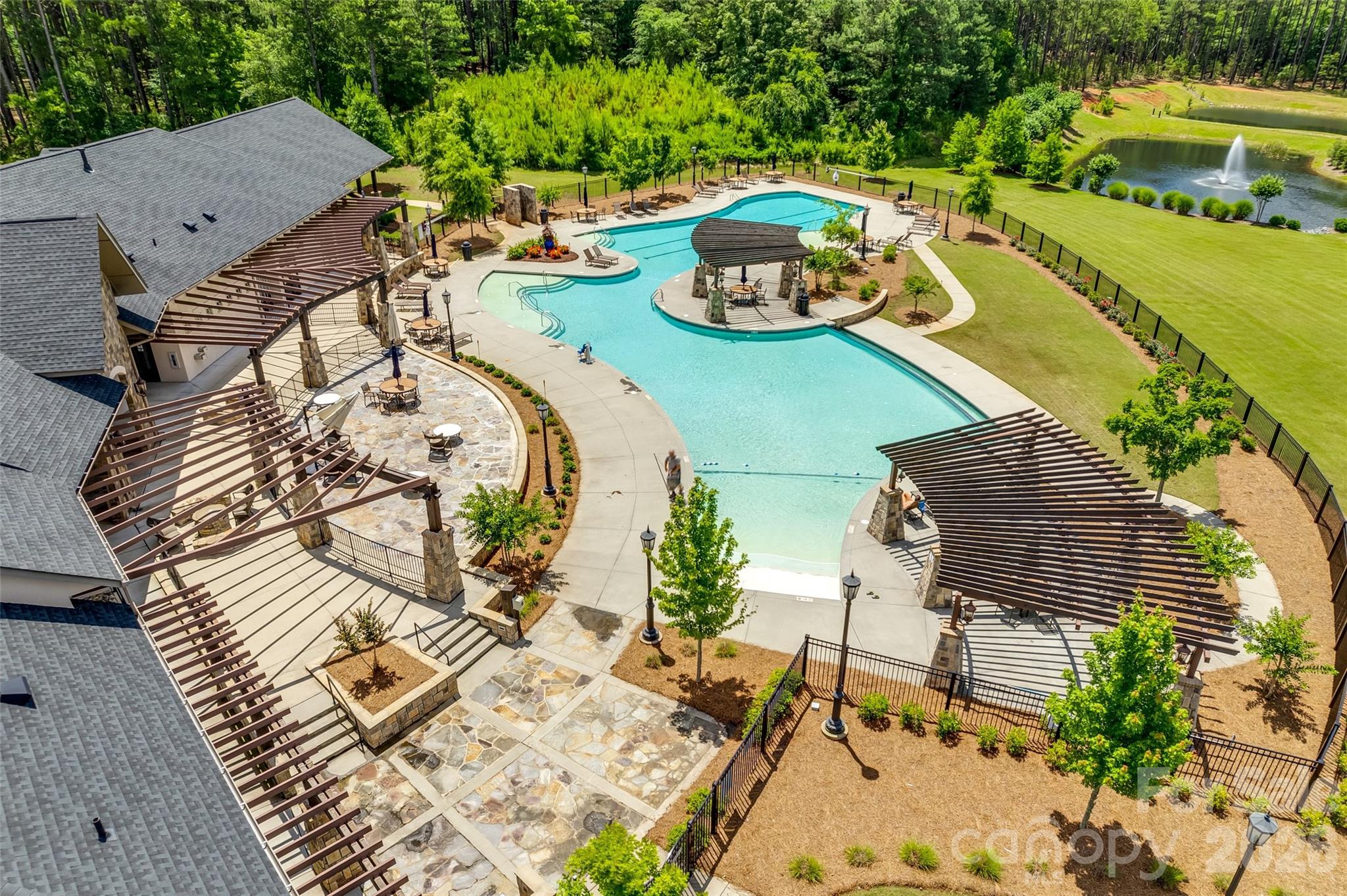 6121 Chimney Bluff Road, Unit 6 Lancaster, SC 29720 - Photo 18 of 25 an aerial view of a house with outdoor space