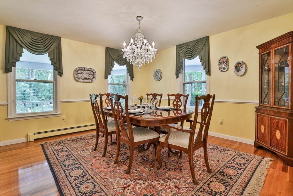 100 Stagecoach Road Lancaster, MA 01523 - Photo 13 of 29 a view of a dining room with furniture window and wooden floor