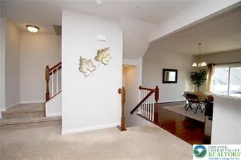 a view of entryway and livingroom