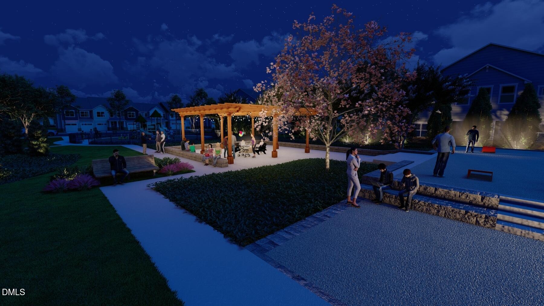 116 Sprenger Street Garner, NC 27529 - Photo 23 of 31 RDU_MagnoliaPark_Model_Amenity_Night