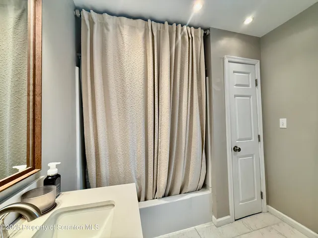 a view of a mirror on a wall