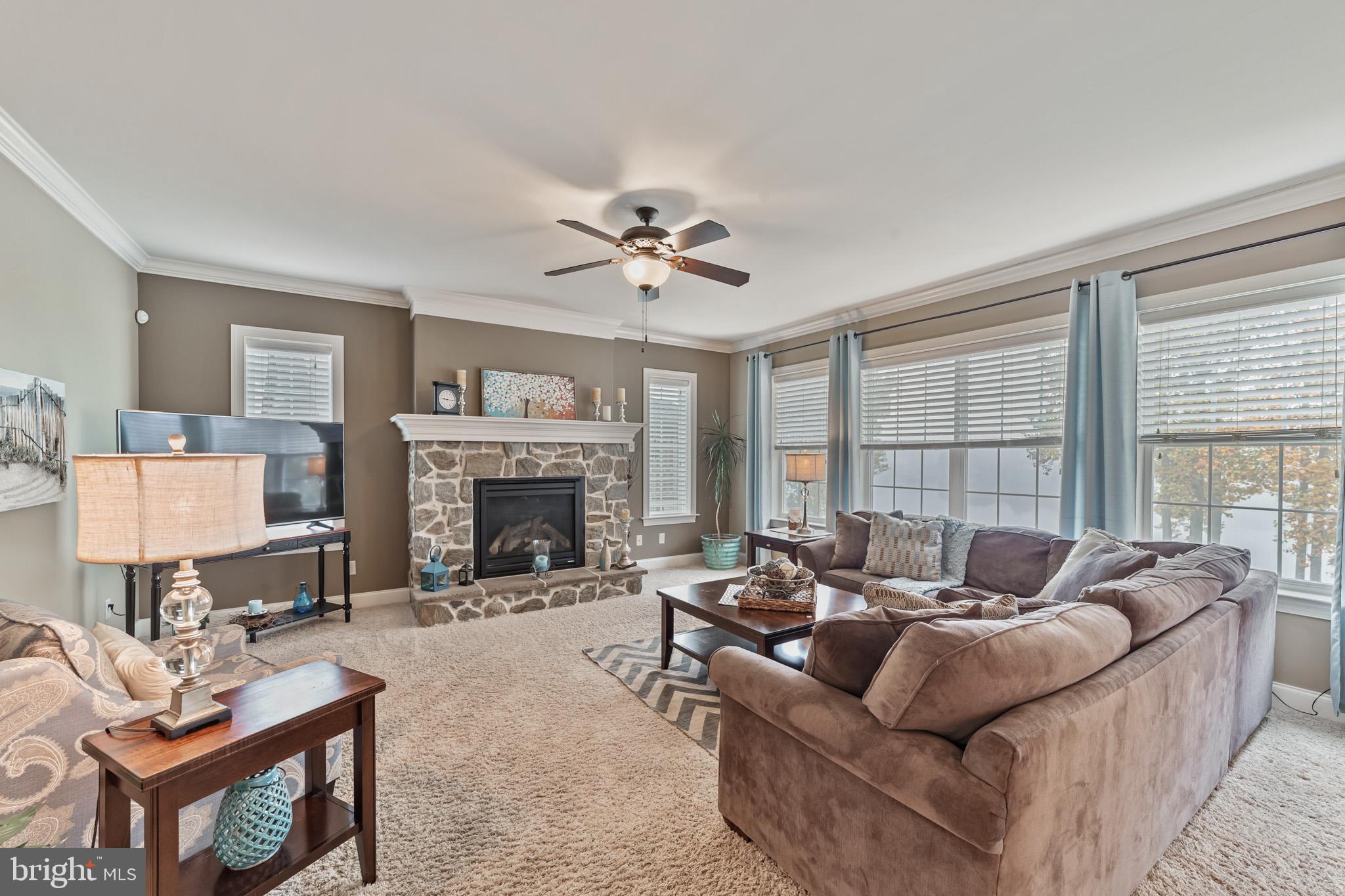1505 Broad Run Road Landenberg, PA 19350 - Photo 5 of 47 Great Room - Gas Fireplace w/Stone Surround