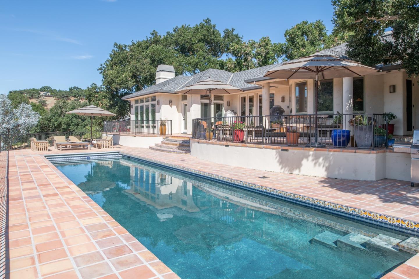 27835 Mesa Del Toro Road Salinas, CA 93908 - Photo 28 of 44 a front view of a house with swimming pool having outdoor seating