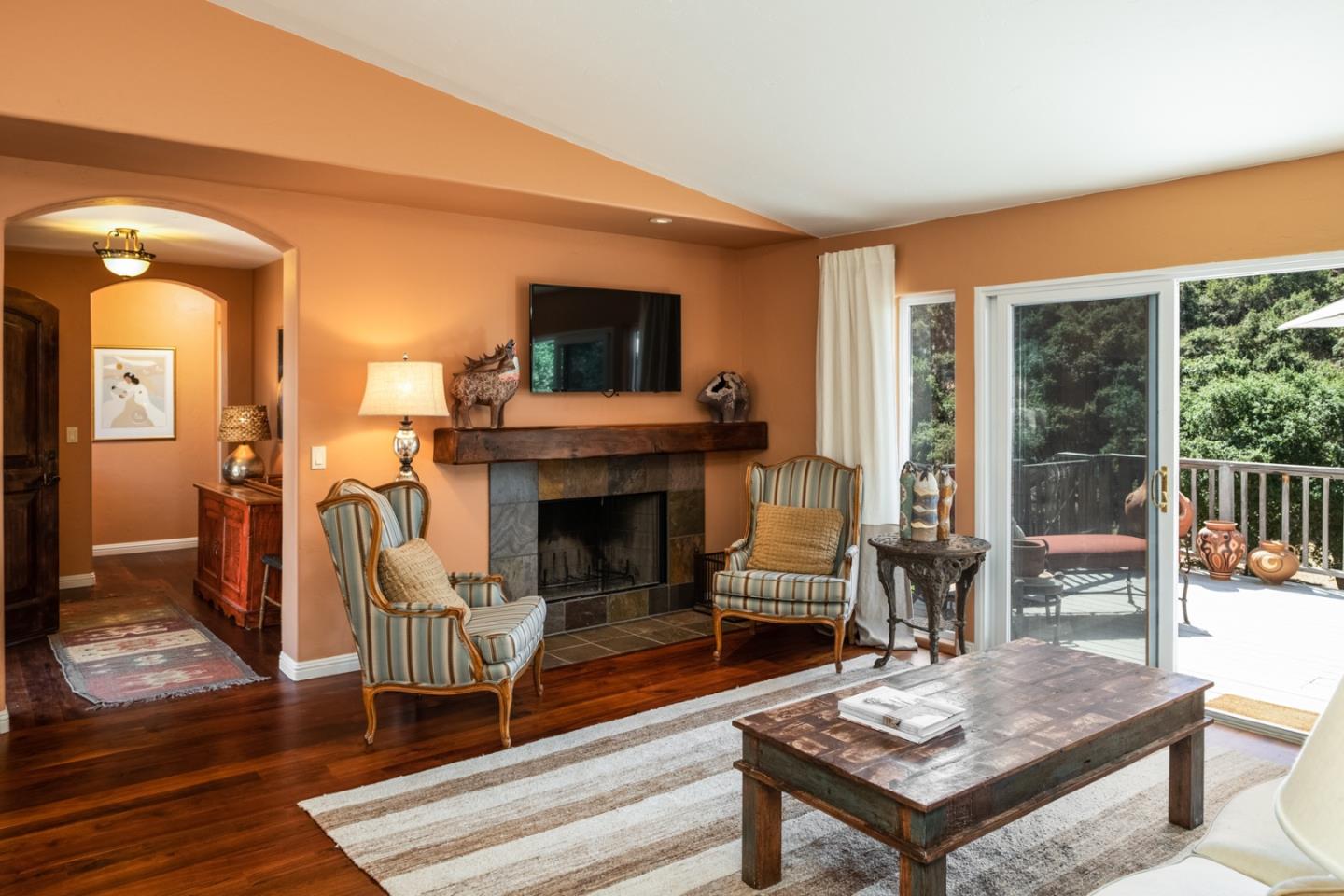 27835 Mesa Del Toro Road Salinas, CA 93908 - Photo 37 of 44 a living room with furniture and a fireplace