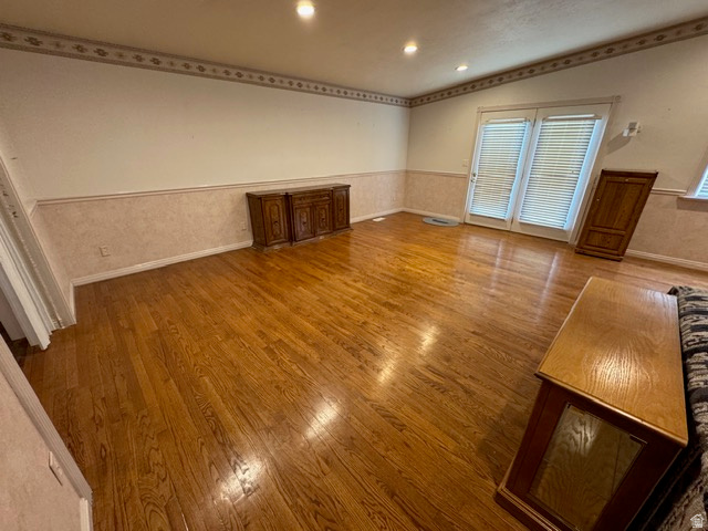 588 North 4500 West West Point, UT 84015 - Photo 10 of 61 Great room featuring vaulted ceiling, hardwood flooring and recessed lighting
