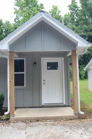 a backyard of a house
